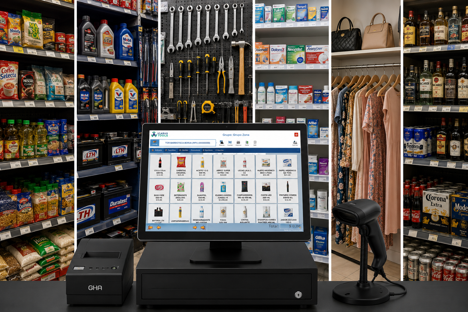 Tienda de abarrotes con punto de venta